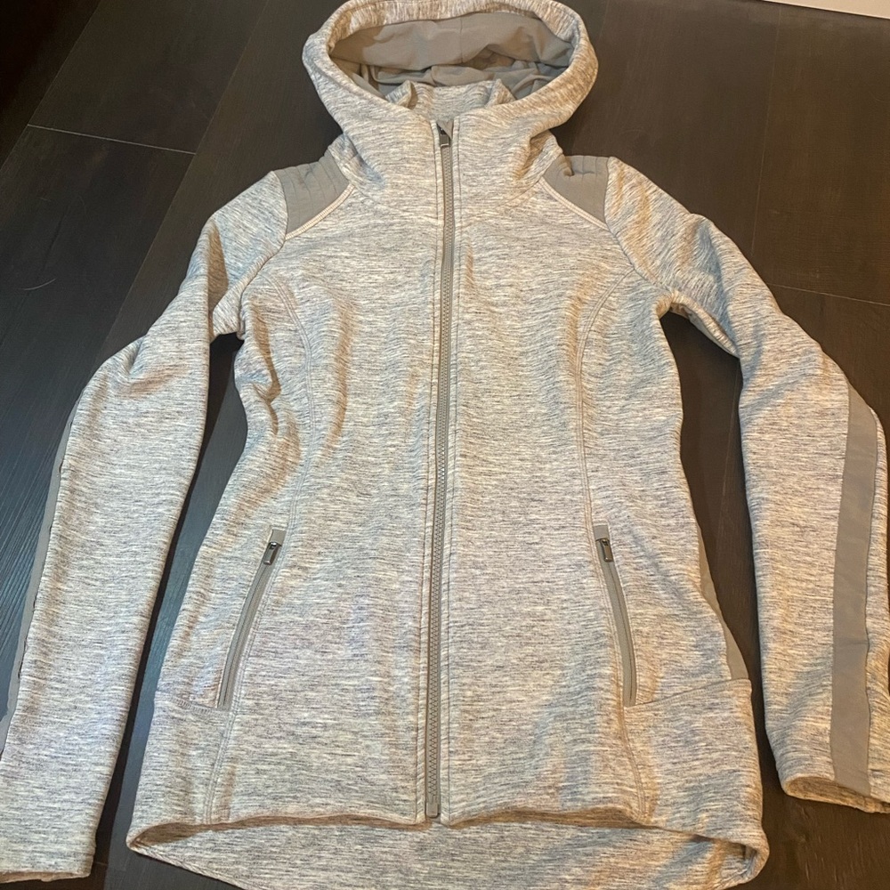 Athleta Gray Hooded Zip-Up Jacket - Great Condition